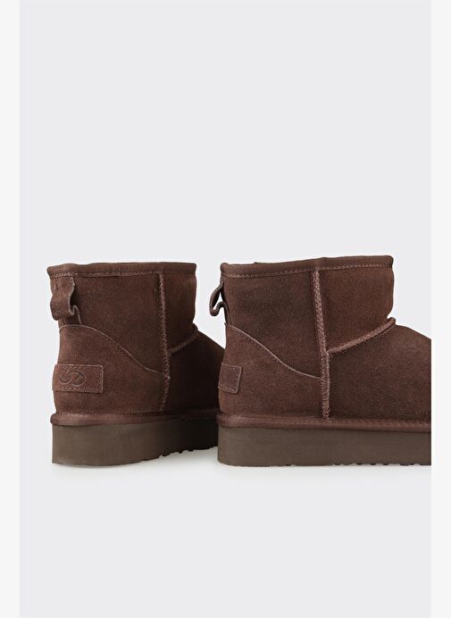 Kahve Deri Kadın Günlük Bot - Görsel 5