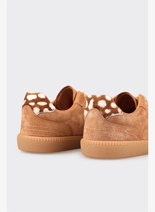 Taba Deri Kadın Spor Ayakkabı - Görsel 6