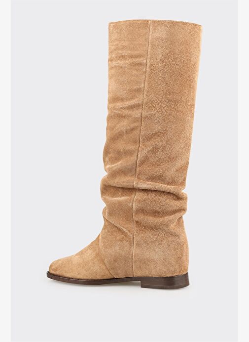 Taba Deri Kadın Çizme - Görsel 4