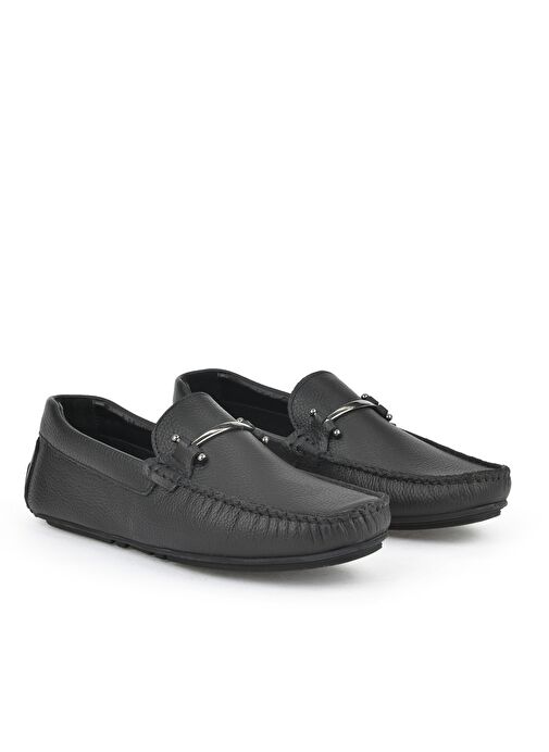 Ziya, Erkek Hakiki Deri Ayakkabı 1511007ZB02 Siyah - Görsel 3