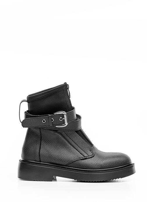 Nemesis Kadın Bot Siyah Fermuar Detaylı - Görsel 6