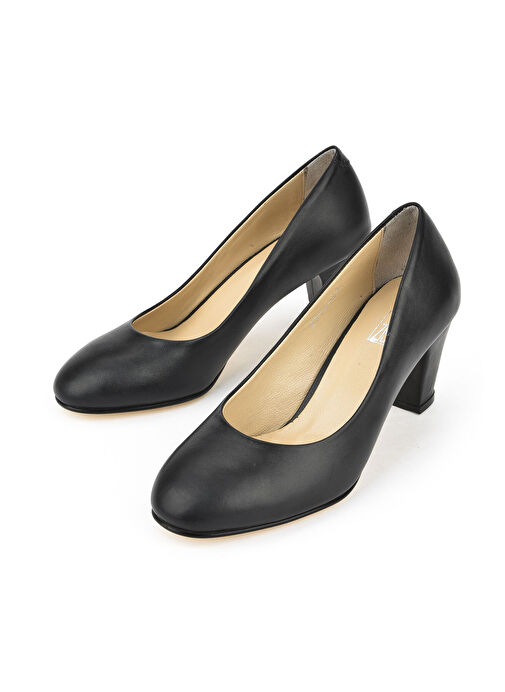 Ziya Siyah Kadın Deri Topuklu Ayakkabı 1431030Z25014_000 - Görsel 5
