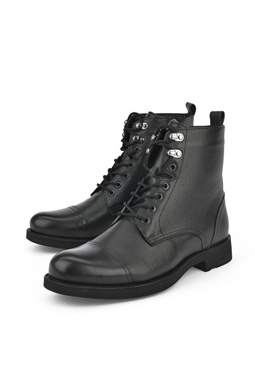 Ziya, Erkek Hakiki Deri Bot 14319Z7019 Siyah - Görsel 3