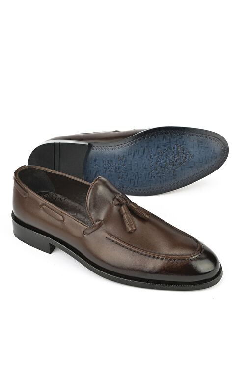 Ziya, Erkek Hakiki Deri Klasik Ayakkabı 1511027Z206 Kahve - Görsel 5