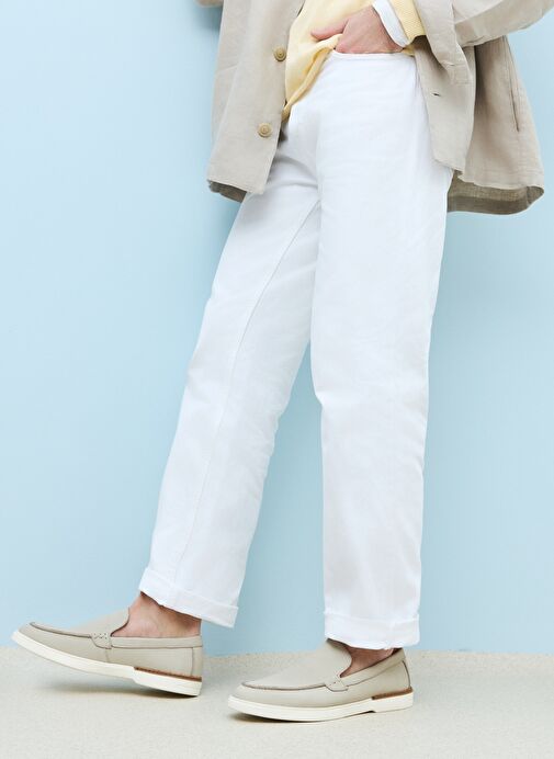 Ziya, Erkek Hakiki Deri Ayakkabı 1511007ZB04 Bej - Görsel 2