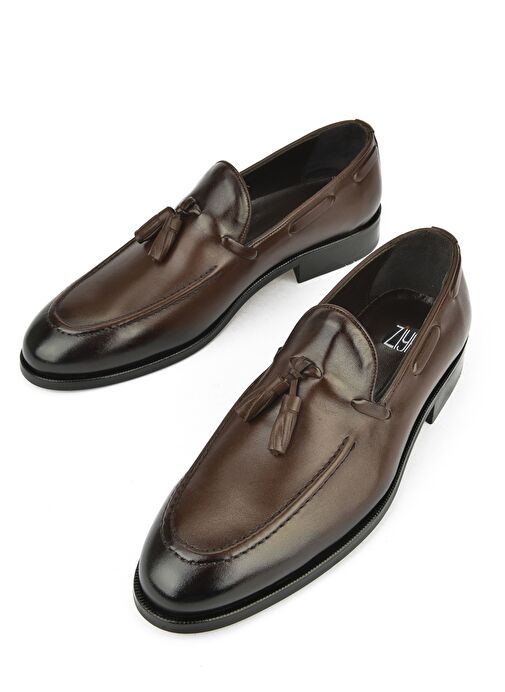 Ziya, Erkek Hakiki Deri Klasik Ayakkabı 1511027Z206 Kahve - Görsel 4