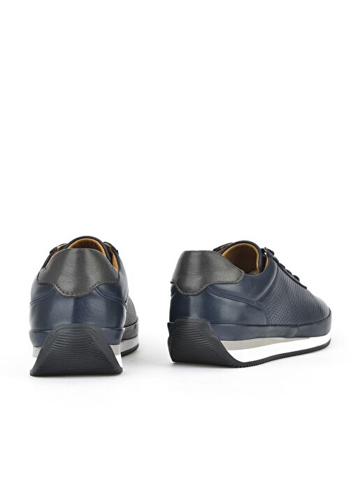 Ziya, Erkek Hakiki Deri Sneaker 1511002Z063 Lacivert - Görsel 7