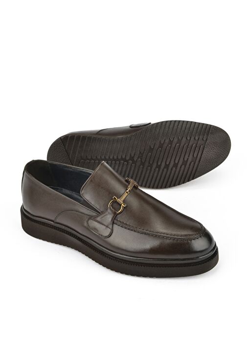 Ziya, Erkek Hakiki Deri Klasik Ayakkabı 15148Z872 Kahve - Görsel 6