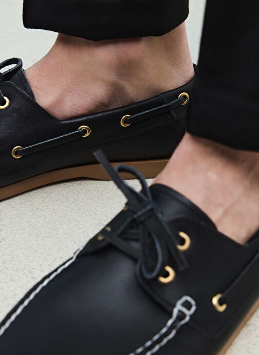 Ziya, Erkek Hakiki Deri Günlük Ayakkabı 151423Z33 Siyah - Görsel 6