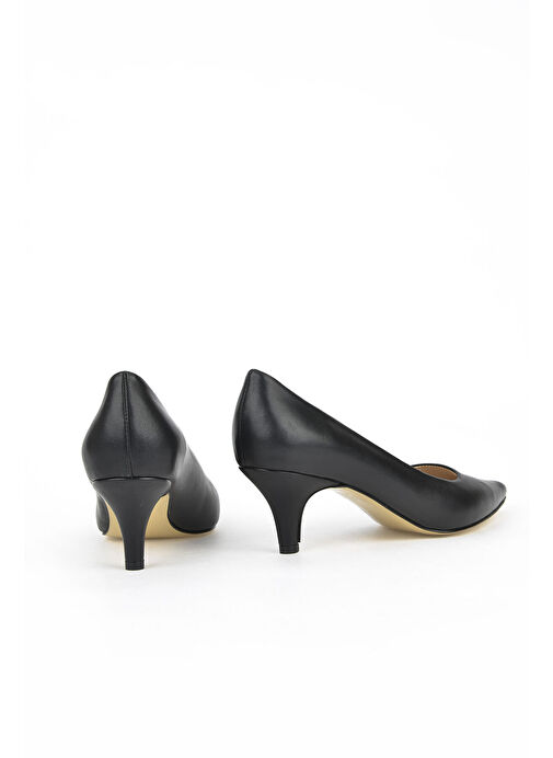 Ziya Siyah Kadın Deri Topuklu Ayakkabı 1231003 324_000 - Görsel 6