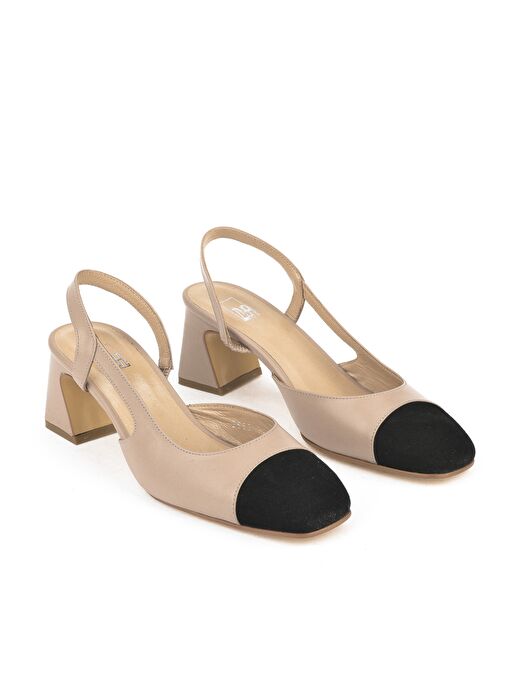 Ziya, Kadın Hakiki Deri Topuklu Ayakkabı 1511030Z2553 Cappuccino - Görsel 5