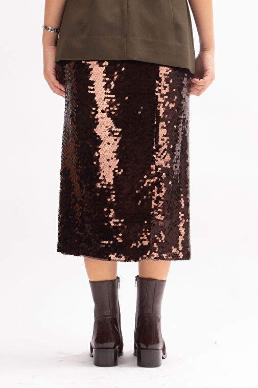 Sahay Gerçek Deri Kadın Bot Kahve Deri Süet Rugan - Görsel 5