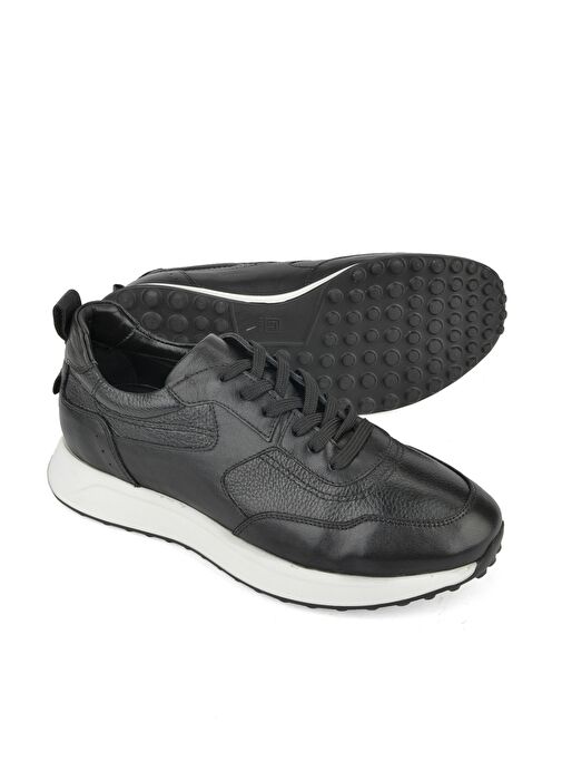 Ziya, Erkek Hakiki Deri Sneaker 1511026Z280 Siyah - Görsel 8