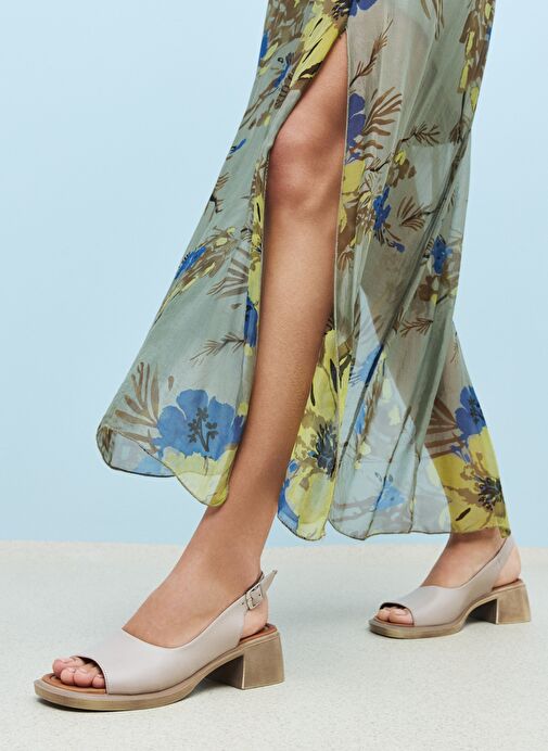 Ziya, Kadın Hakiki Deri Topuklu Sandalet 151992Z8004 Buz - Görsel 2