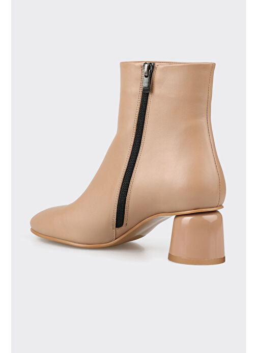 Naturel Deri Kadın Klasik Bot - Görsel 5