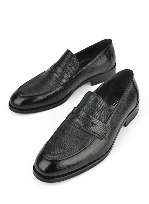 Ziya, Erkek Hakiki Deri Klasik Ayakkabı 1511027Z086 Siyah - Görsel 6