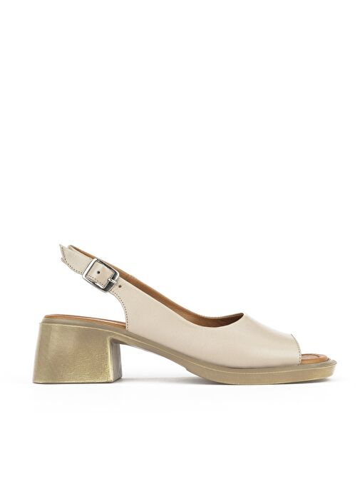 Ziya, Kadın Hakiki Deri Topuklu Sandalet 151992Z8004 Buz - Görsel 5