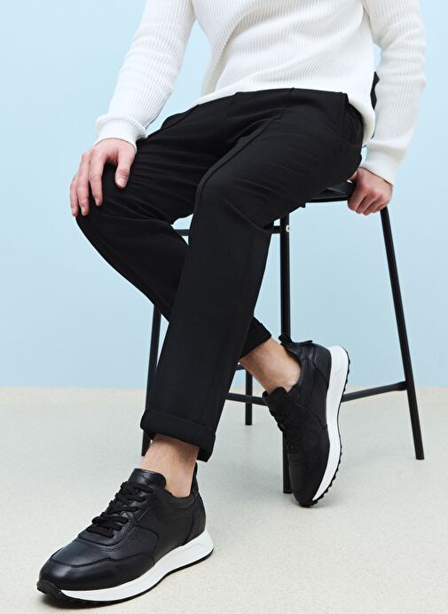 Ziya, Erkek Hakiki Deri Sneaker 1511026Z280 Siyah - Görsel 2