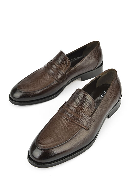 Ziya, Erkek Hakiki Deri Klasik Ayakkabı 1511027Z086 Kahve - Görsel 5