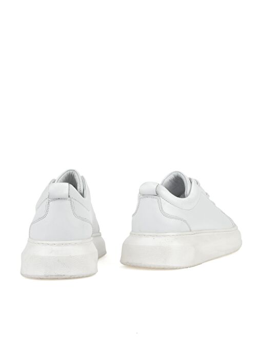 Ziya, Erkek Hakiki Deri Sneaker 151987Z133 Beyaz - Görsel 3