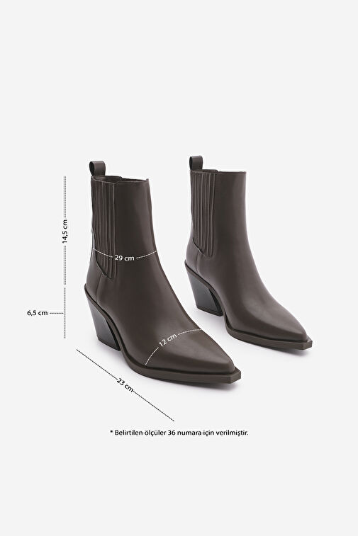 Kadın Western Bot Erbe Kahve - Görsel 6