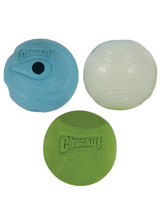 Chuckit! Fetch Medley (Gen 2) 3'lü Köpek Oyun Topu (Küçük Boy) 2