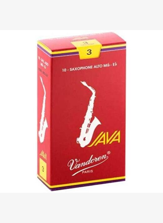 Vandoren SR263R Java Red Cut Alto Sax Kamışı (10\'lu) No. 3 1