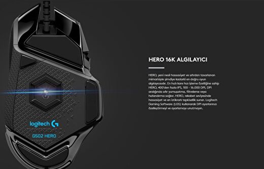 Logitech G G502 HERO High Performance Oyuncu Mouse 4