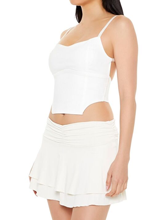 Askılı Crop Korse Üst 1