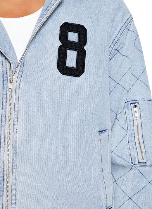 Denim Bomber Ceket 3