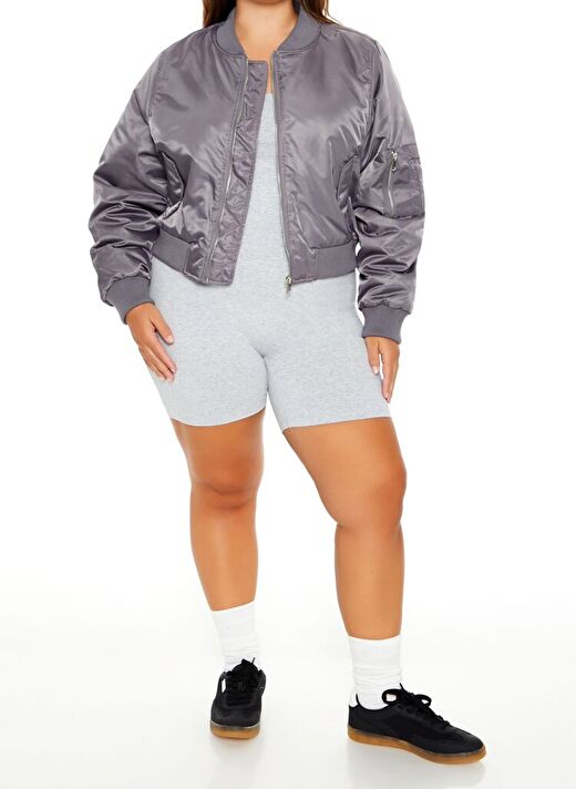 Plus Size Bomber Ceket 2