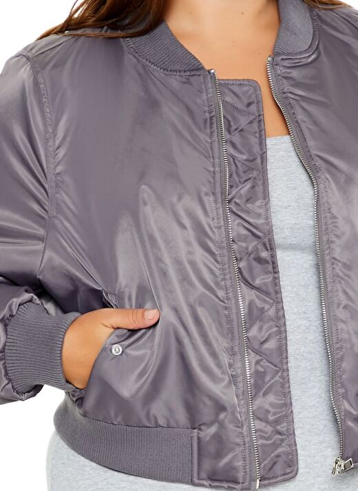 Plus Size Bomber Ceket 3
