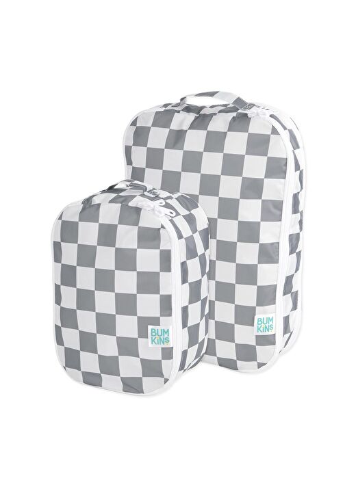 Bumkins Düzenleyici Çanta Seti - Charcoal Check  1