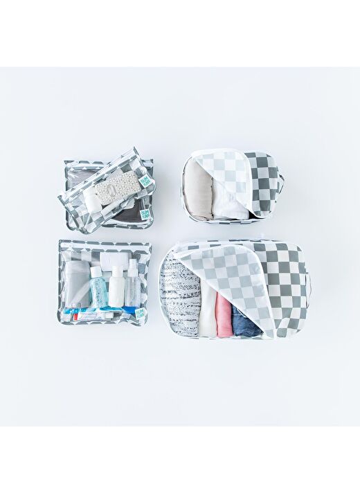 Bumkins Düzenleyici Çanta Seti - Charcoal Check  3