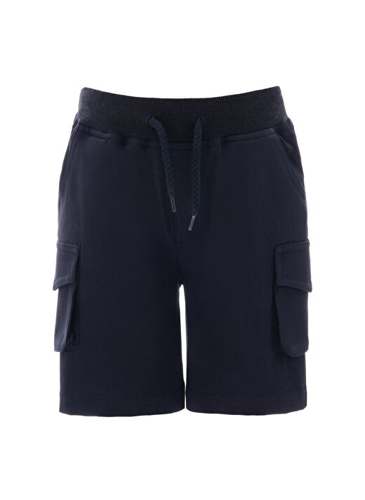 Regular Fit Lacivert Koton Şort 1