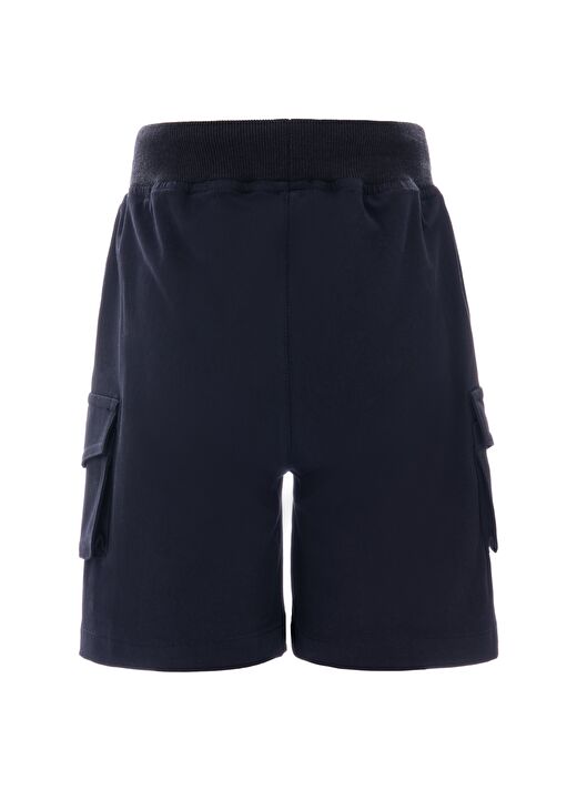 Regular Fit Lacivert Koton Şort 2