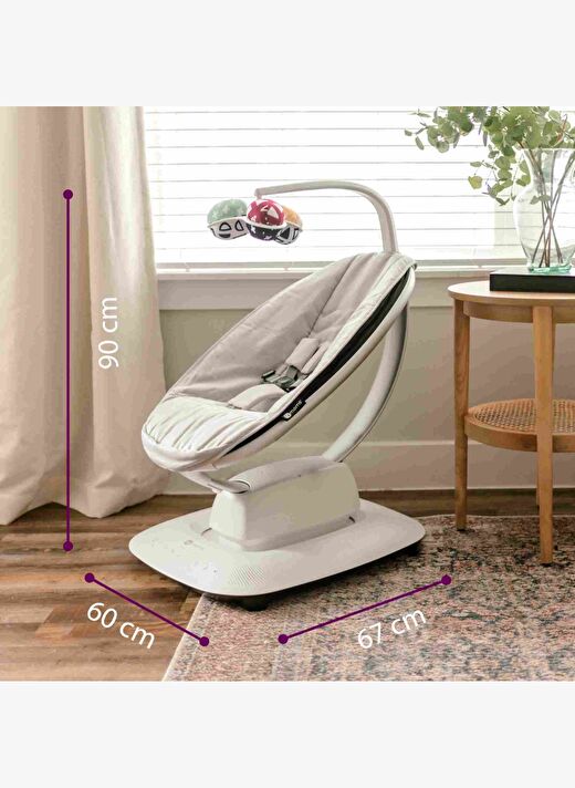 4Moms Mamaroo 5.0 App Mesh Grey 2