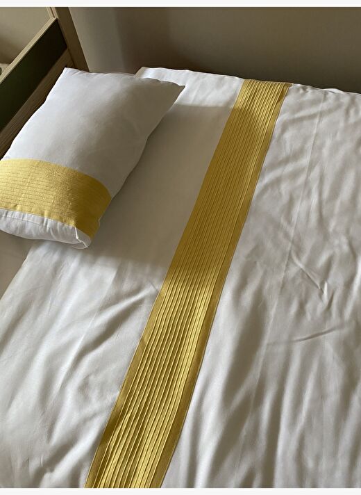 Keten Nervürlü Pamuk Saten Bebek Nevresim Seti  3