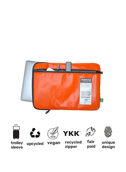 Urban Laptop by Upcycle Hero MacBook 13.3” & 13.6” Uyumlu İleri Dönüşüm Laptop Çantası 3
