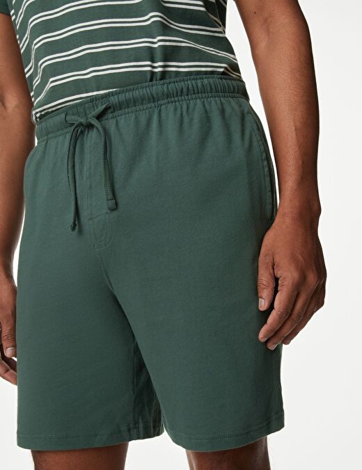 Saf Pamuklu Kısa Kollu Pijama Takımı 3