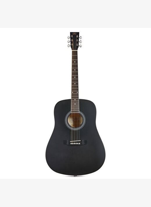 SX SD204GTBK Dreadnought Akustik Gitar (Parlak Siyah) 1