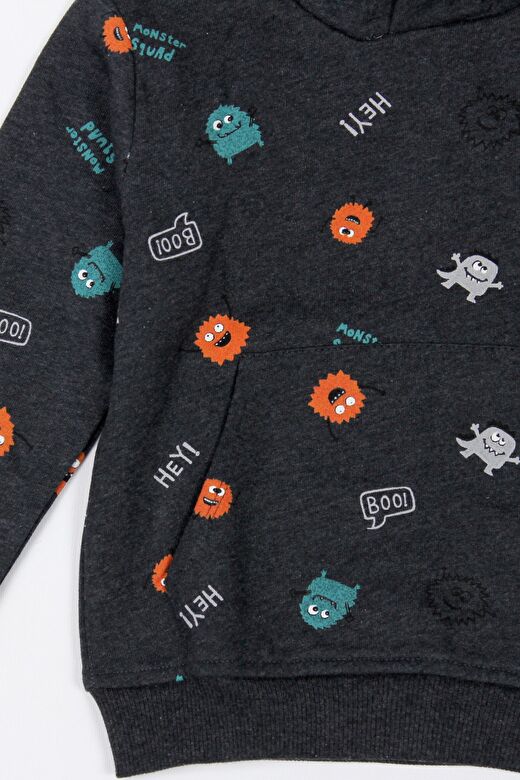 Erkek Bebek Kapşonlu Sweatshirt 3