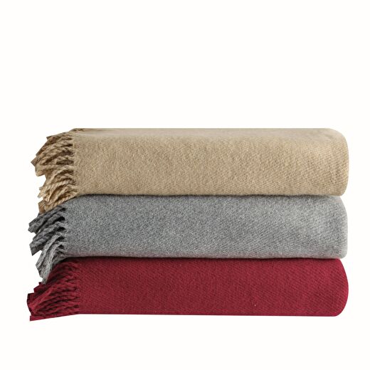 Linens Remedy Akrilik Throw Kırmızı 3