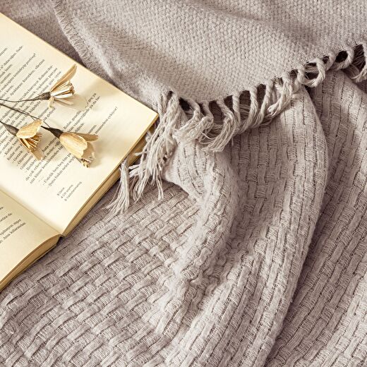 Linens Bliss Throw Taş 2