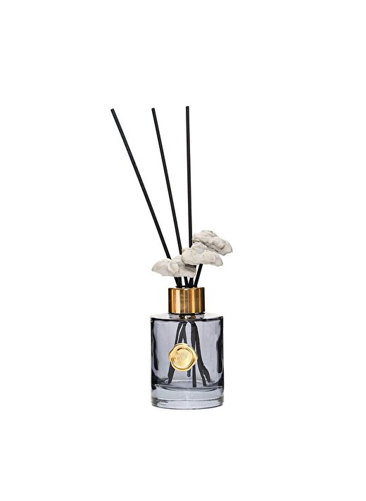 100 ml Siyah Cam Şişe Gold Boyunlu Black Vanilya Oda Kokusu 2