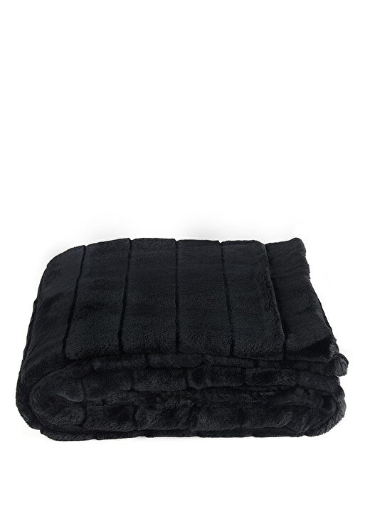 Siyah Throw Dekoratif Battaniye 1