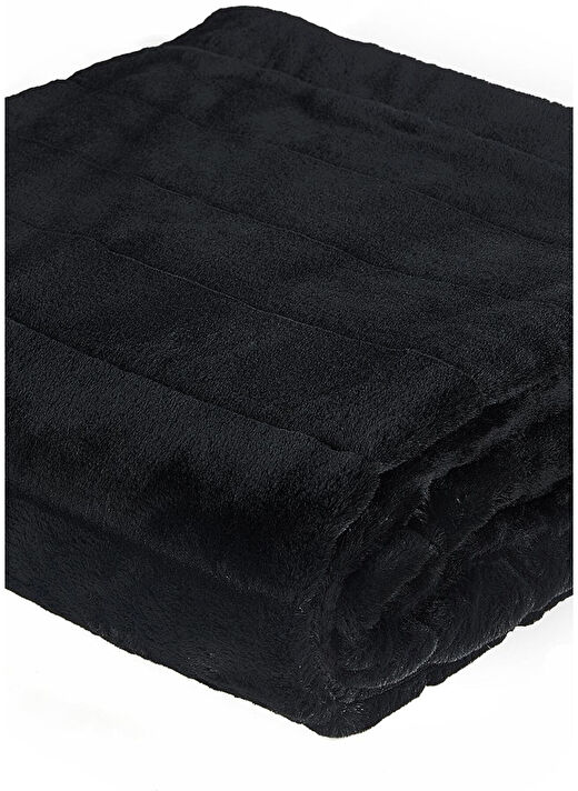 Siyah Throw Dekoratif Battaniye 2