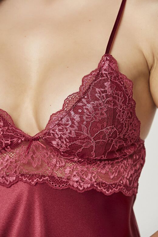 Pierre Cardin  Saten Dantelli Gecelik  - 890 3