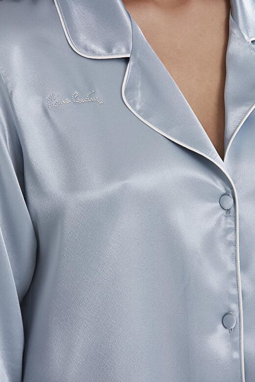 Pierre Cardin  Saten Biyeli Pijama Takımı  - 1200 3