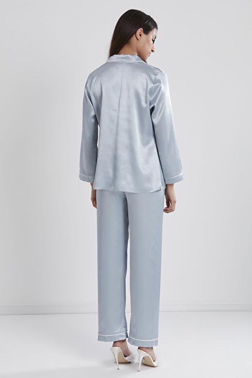 Pierre Cardin  Saten Biyeli Pijama Takımı  - 1200 4